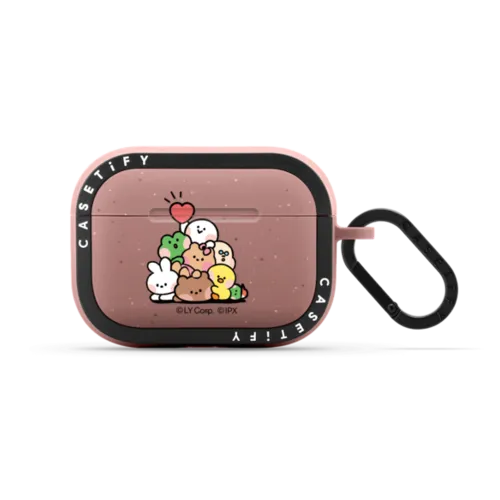 minini Sticker AirPods Case | AirPods Pro 2 / Earbuds Bounce Case / Matte Dusty Rose | Image 1