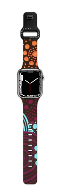 "Working Together" | Apple Watch Series 7-9 (45mm) / Impact Band / Black | Image 1