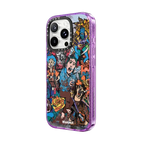 WLX Comics-Mens | iPhone 16 Pro Max / Impact Case MagSafe Compatible / Glitter Purple | Image 2