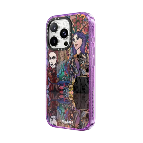 WLX Comics-Womens | iPhone 16 Pro Max / Impact Case MagSafe Compatible / Glitter Purple | Image 2