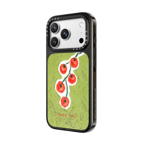 cherry tomatoes | iPhone 18 Pro Max / Impact Case MagSafe Compatible - Glossy / Glossy Black | Image 2