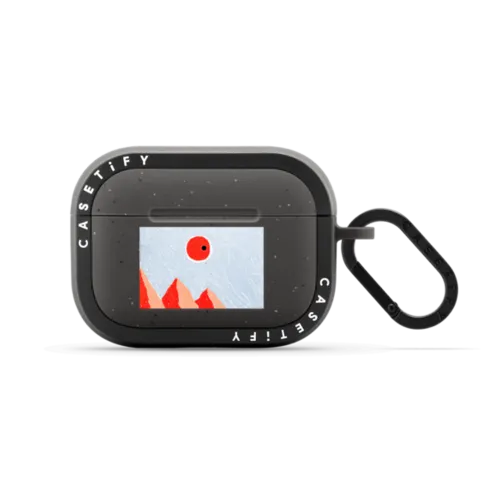 the sunset | AirPods Pro 2 / Earbuds Bounce Case / Matte Charcoal | Image 1