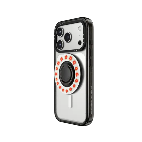 red daisy | Snappy Ring Holder / Snappy Ring Holder MagSafe Compatible / Black | Image 2