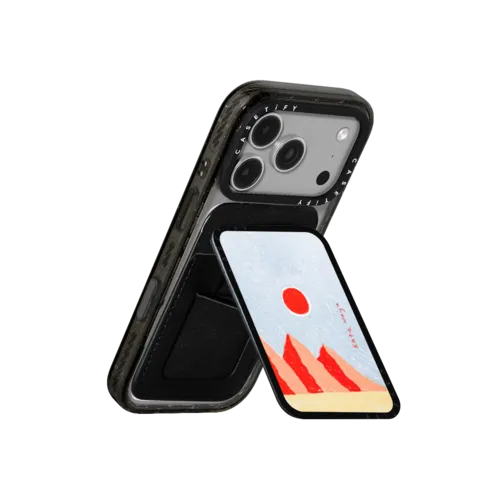 the sunset | Snappy Cardholder Stand / Snappy Cardholder Stand MagSafe Compatible / Black | Image 3