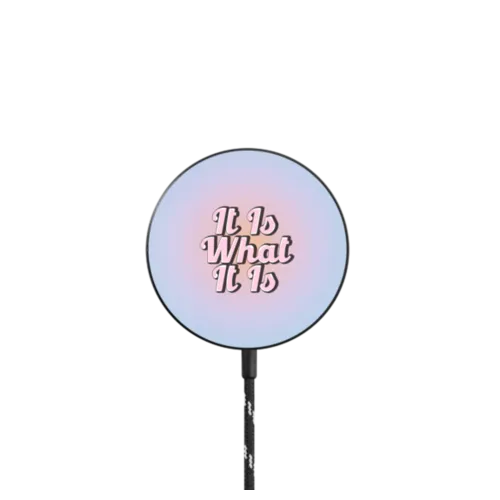 IT IS WHAT IT IS |   / PowerThru Magnetic Wireless Charger MagSafe Compatible / Black | Image 1