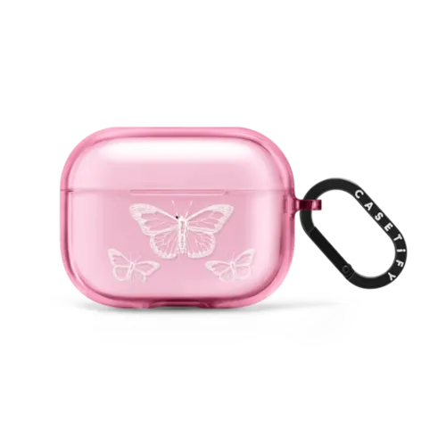 BUTTERFLIES | AirPods Pro 2 / Earbuds Impact Case / Pink Fizz | Image 1