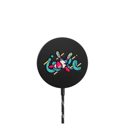 Fall into the heart |   / PowerThru Magnetic Wireless Charger MagSafe Compatible / Black | Image 1