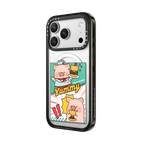 BURGERS COMIC BY LULU THE PIGGY | iPhone 17 Pro Max / Impact Case MagSafe Compatible / Black | Image 2