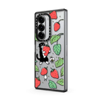 Strawberry and Mo | Galaxy Z Fold6 / Impact Case / Black | Image 2
