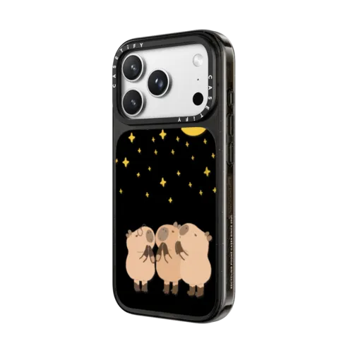 Wishing Capybara | iPhone 18 Pro Max / Impact Case MagSafe Compatible - Glossy / Glossy Black | Image 2