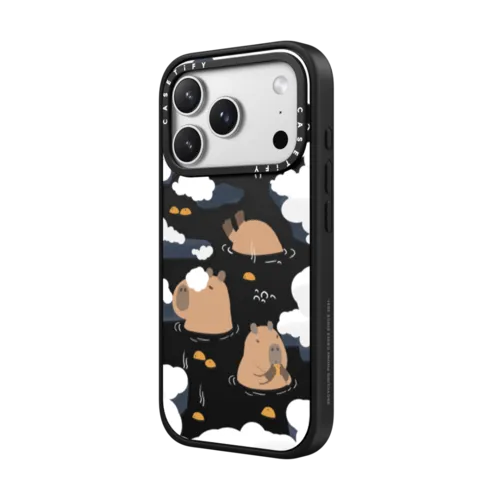 Floating Capybara | iPhone 17 Pro Max / Impact Case MagSafe Compatible / Matte Black | Image 2