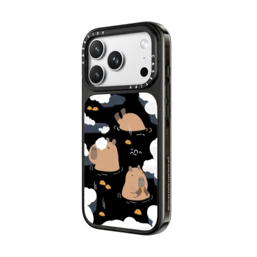 Floating Capybara | iPhone 18 Pro Max / Impact Case MagSafe Compatible - Glossy / Glossy Black | Image 2