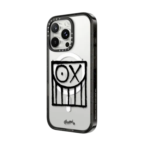 Square Mr. A - Black Logo | iPhone 16 Pro Max / Impact Case MagSafe Compatible / Black | Image 2
