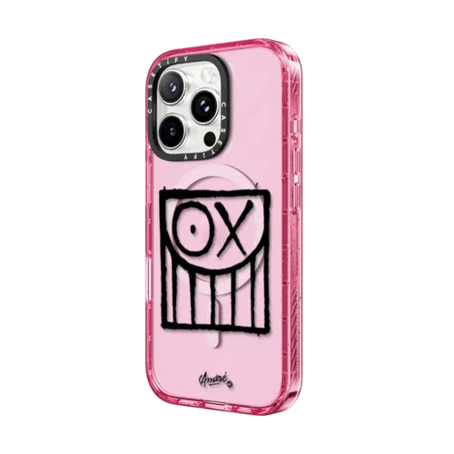 Square Mr. A - Black Logo | iPhone 16 Pro Max / Impact Case MagSafe Compatible / Pink Fizz | Image 2