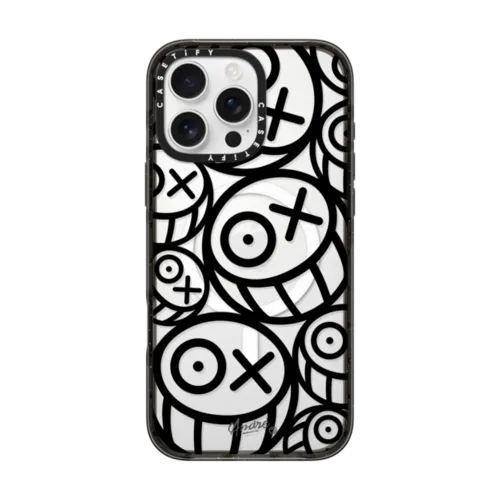 Many Mr. A's - Black | iPhone 16 Pro Max / Impact Case MagSafe Compatible / Black | Image 1