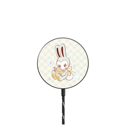 bubble bunnies |   / PowerThru Magnetic Wireless Charger MagSafe Compatible / Black | Image 1