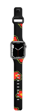 red daisies | Apple Watch Series 7-9 (45mm) / Impact Band / Black | Image 1
