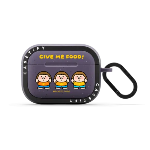 Give Me Food! | AirPods Pro 2 / Earbuds Bounce Case / Matte Deep Purple | Image 1