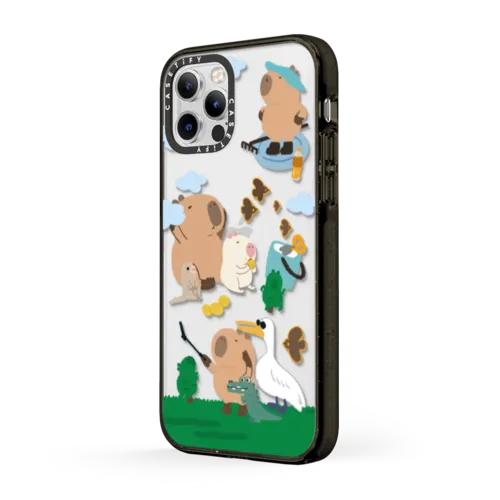 Touring Capybara | iPhone 12 Pro Max / Impact Case / Black | Image 2