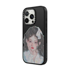 Pearl Girl | iPhone 16 Pro Max / Impact Case MagSafe Compatible / Matte Black | Image 2