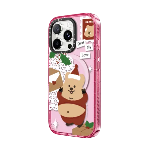 DEAR MY LOVE KKOTKA | iPhone 16 Pro Max / Impact Case MagSafe Compatible / Pink Fizz | Image 2
