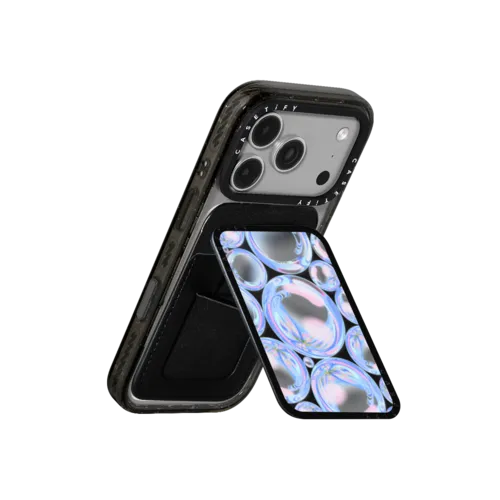 Bubble Energy | Snappy Cardholder Stand / Snappy Cardholder Stand MagSafe Compatible / Black | Image 3
