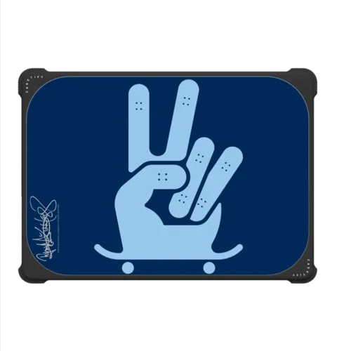 RM Peace Sign Skateboard | MacBook Pro 14-inch (M1 - M5) / MacBook Bounce Case / Black | Image 2
