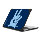 RM Peace Sign Skateboard | MacBook Pro 14-inch (M1 - M5) / MacBook Bounce Case / Black | Image 1