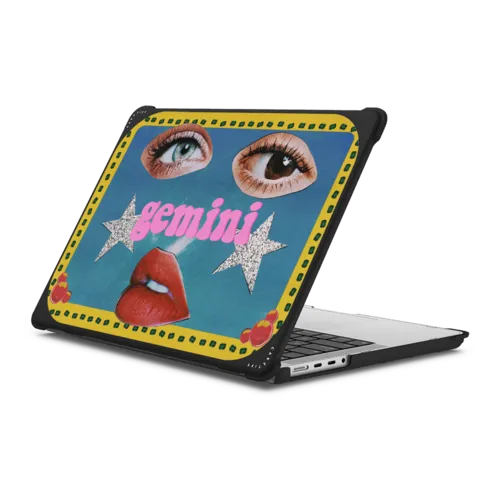 Gemini | MacBook Pro 14-inch (M1 - M5) / MacBook Bounce Case / Black | Image 1