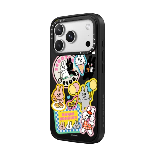 BUNNI STICKERS | iPhone 17 Pro Max / Impact Case MagSafe Compatible / Matte Black | Image 2