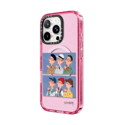 Slowboy and the watches No. 2 | iPhone 16 Pro Max / Impact Case MagSafe Compatible / Pink Fizz | Image 2