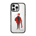 Slowboy in holiday tartan | iPhone 16 Pro Max / Impact Case MagSafe Compatible / Black | Image 1