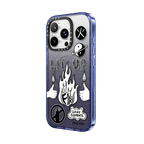 5 Elements : FIRE | iPhone 16 Pro Max / Impact Case MagSafe Compatible / Glitter Indigo | Image 2