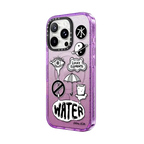 5 Elements : WATER | iPhone 16 Pro Max / Impact Case MagSafe Compatible / Glitter Purple | Image 2
