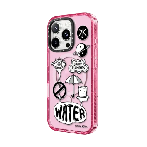 5 Elements : WATER | iPhone 16 Pro Max / Impact Case MagSafe Compatible / Pink Fizz | Image 2
