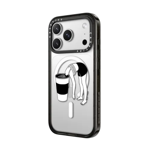Coffee, First | iPhone 17 Pro Max / Impact Case MagSafe Compatible / Black | Image 2