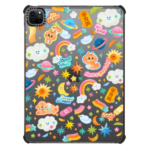 Good Vibes Good Day | iPad Pro 11-inch (3rd/4th gen) / iPad Impact Case / Black | Image 1