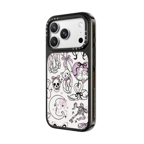 Bow Coquette Stickers | iPhone 18 Pro Max / Impact Case MagSafe Compatible - Glossy / Glossy Black | Image 2