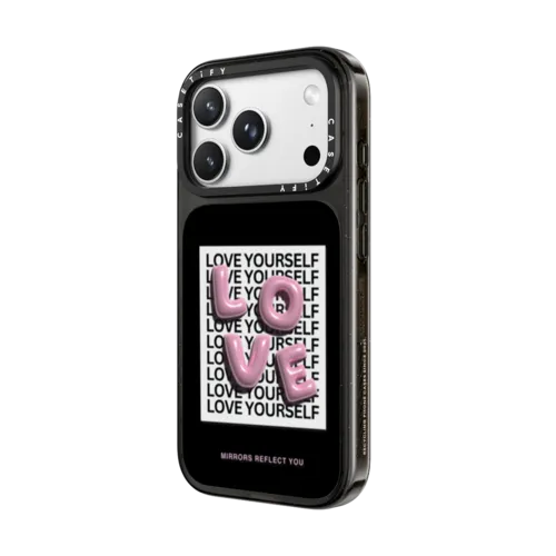 LOVE | iPhone 18 Pro Max / Impact Case MagSafe Compatible - Glossy / Glossy Black | Image 2