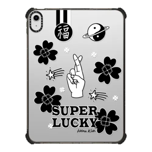 Super Lucky | iPad 10.9-inch (10th gen) / iPad Impact Case / Black | Image 1