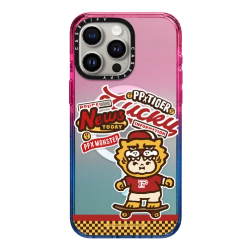 PP Baby Lucky Tiger Case | iPhone 15 Pro Max / Impact Case MagSafe Compatible / Cotton Candy | Image 1
