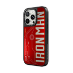 Iron Man Logo Case | iPhone 16 Pro Max / Mirror Case MagSafe Compatible / Silver on Black | Image 2
