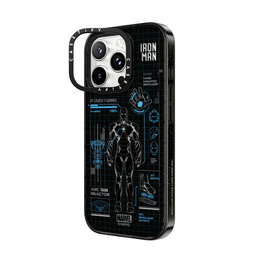 Iron Man Blue Print Tech Case - Blue