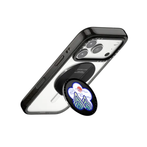 Flower Mountain | Snappy Grip Stand / Snappy Grip Stand MagSafe Compatible / Black | Image 3