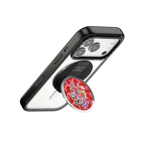 Dragon's reign | Snappy Grip Stand / Snappy Mirror Grip Stand MagSafe Compatible / Silver | Image 3