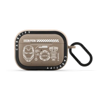 Blue Print Tech Earbuds Case | AirPods Pro 2 / Earbuds Bounce Case / Matte Taupe | Image 1