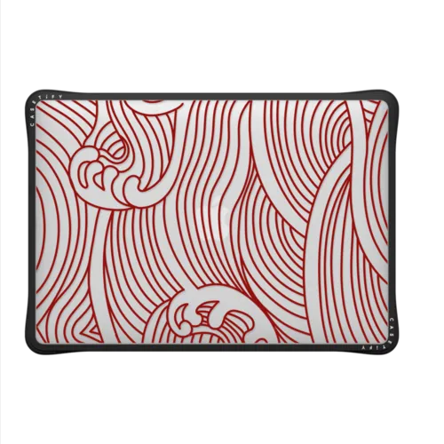 Red Auspicious Cloud MacBook Case | MacBook Air 13-inch (M1 / Intel) / MacBook Impact Case / Black | Image 2