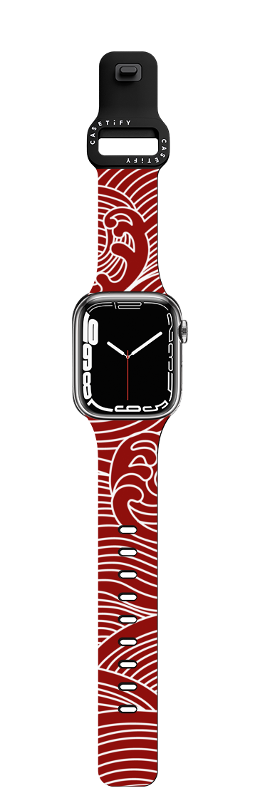 Red Dragon Watch Band | Apple Watch Series 7-9 (45mm) / Impact Band / Black | Image 1