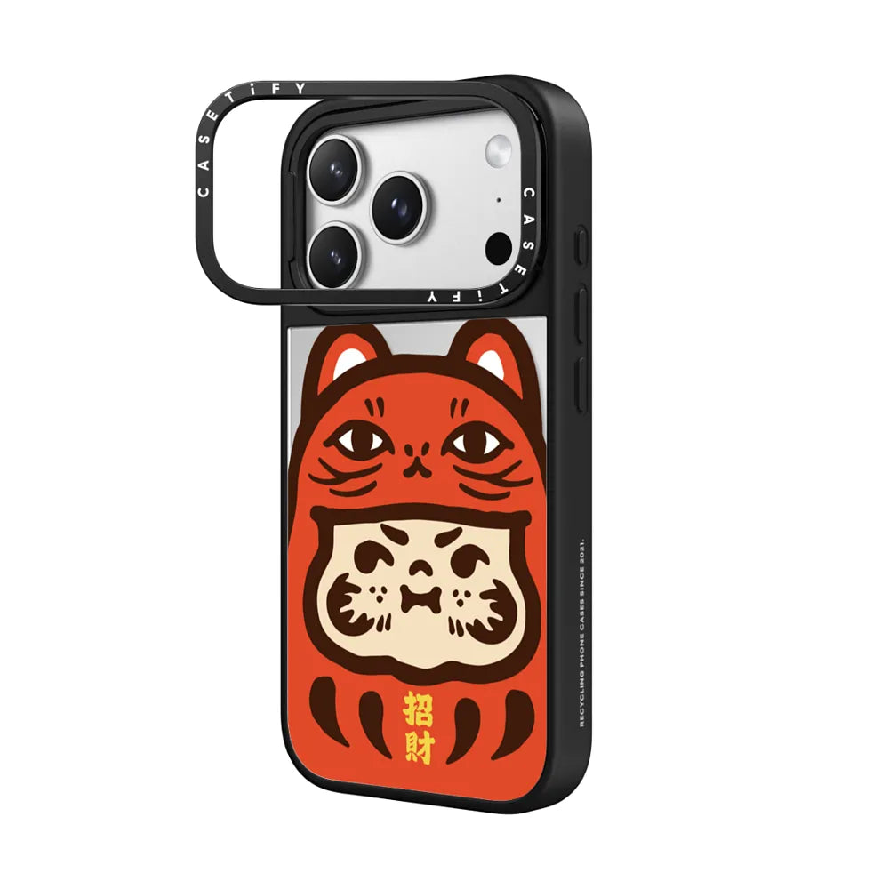 PP Baby Lucky Cat Daruma Red Case