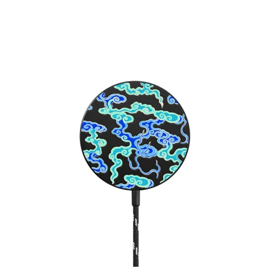 Blue Auspicious Clouds Magnetic Wireless Charger | Image 1